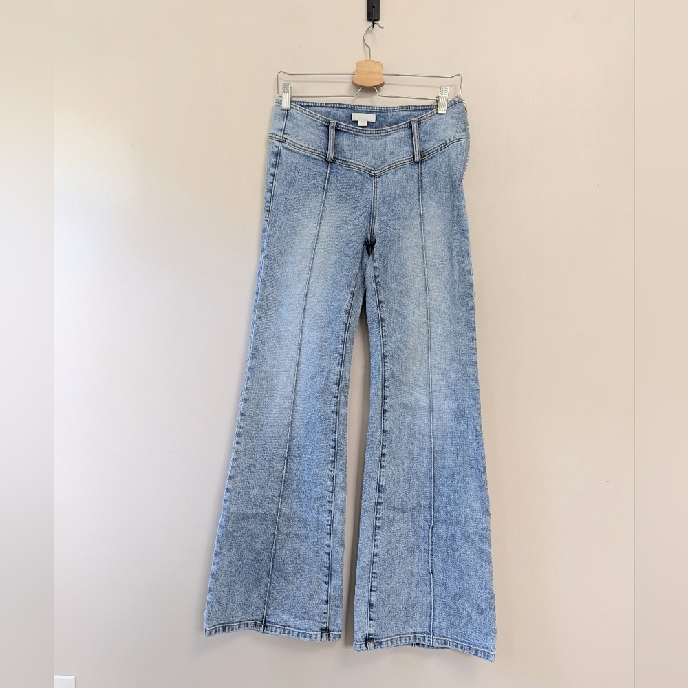 Miss Sixty Nixie Low-rise Flared Jeans Y2K Light Wash‎